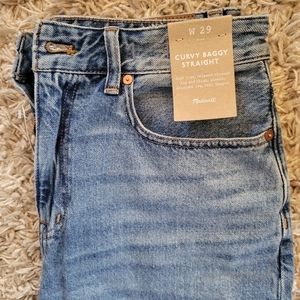 Size 29 Curvy Baggy Madewell jeans